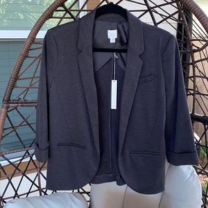 NWT Lauren Conrad Blazer Charcoal Grey size 10